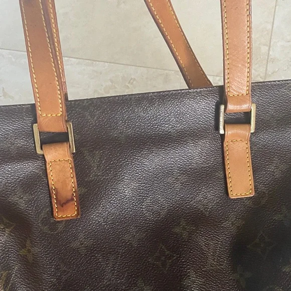 Louis Vuitton Dark Brown Monogram Tote - Picture 4 of 11